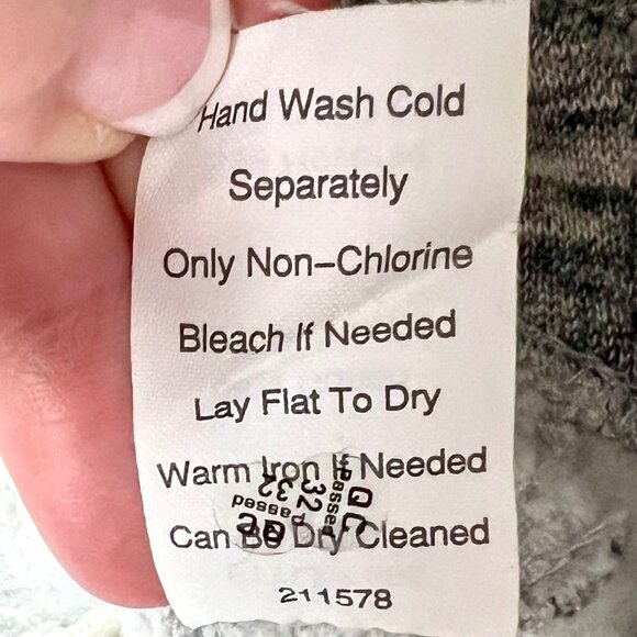 CAbi Gray Hourglass Heather Marled Gray Fleece Jacket M # 596 Metallic Buttons - Picture 11 of 12